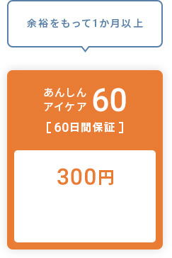 60日間保証