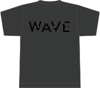 WAVE 点字モチーフ チャリティ Tシャツ GRAY